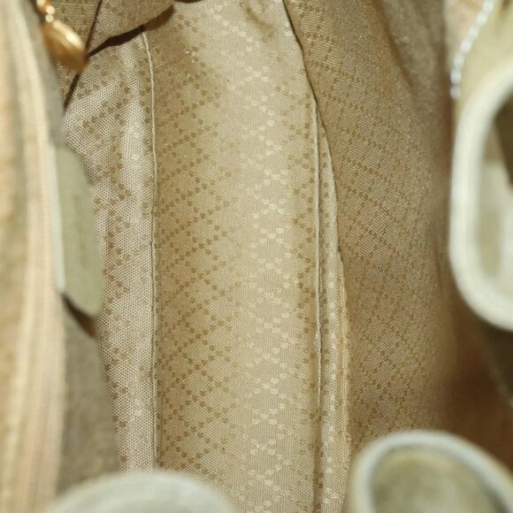 GUCCI Bamboo Backpack Suede Khaki Gold - Picture 13 of 15